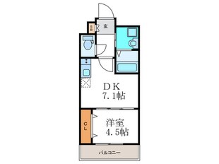 ベラジオ京都円町（502）の物件間取画像